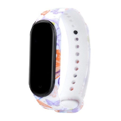 Silikonový řemínek pro Xiaomi Mi Band 5 / 6 s motivem T853