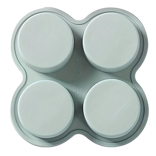 Silikonowa forma do smażenia 4 jajek 13,8 x 13,8 x 2 cm Forma do jajek z powłoką zapobiegającą przywieraniu do frytkownicy na gorące powietrze Łatwe gotowanie