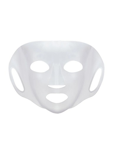 Silikonowa maska na twarz wielokrotnego użytku Przezroczysta maska silikonowa promująca wchłanianie produktów skórnych Silikonowa antypoślizgowa owijka na twarz 21,5 x 29 cm