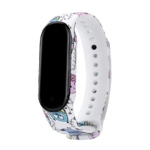 Silikonrem för Xiaomi Mi Band 3/4 med T852-motiv