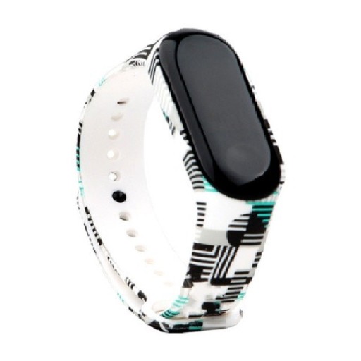 Silikonrem till Xiaomi Mi Band 3/4 med motiv