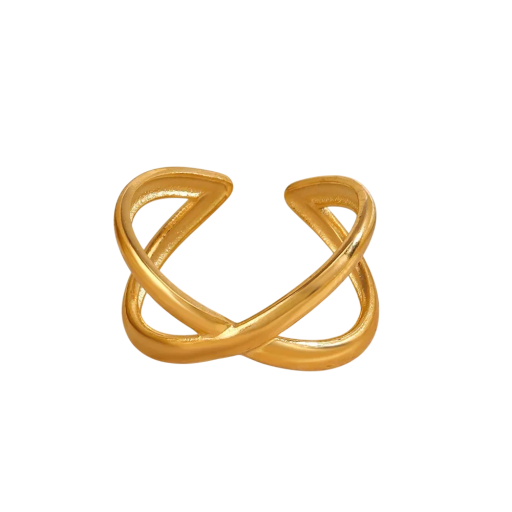 Simpel elegant ring til kvinder Justerbar størrelse Åben spiral design Minimalistisk mode smykke til daglig brug