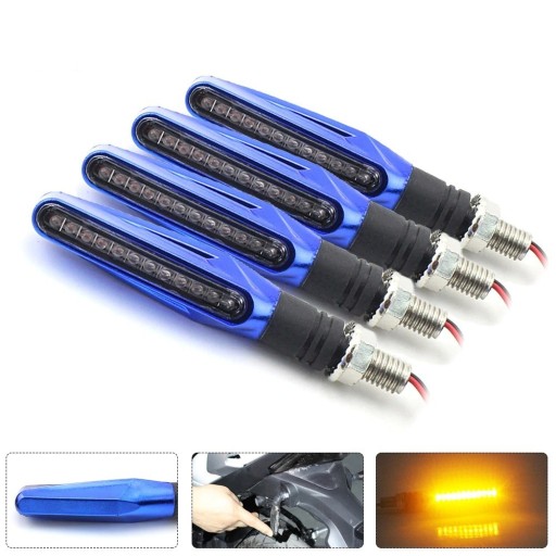 Sinais de direção para motocicleta 4 pcs