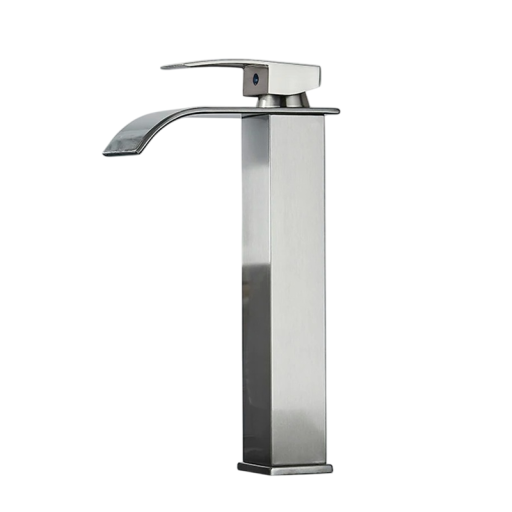 Sink Waterfall Tap 31x12 cm Matte Finish Elegant Tap with Countertop Installation Single Hole Bathroom Fitting