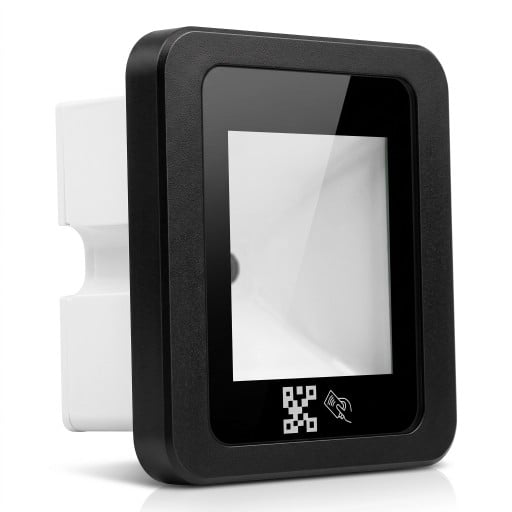 Sisäänrakennettu viivakoodin ja QR-koodin lukija R35D RFID 125 kHz EM, 86 × 86 mm, Wiegand/USB/RS485, musta, pääsynvalvontaan ja sisäänkäynteihin