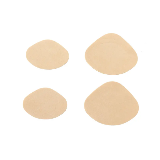 Självhäftande plåster för skoreparation 2 par 7x5 cm och 7,5x8 cm Mikrofiberläder Självhäftande plåster för klackar och tår Skoreparation utan sömnad