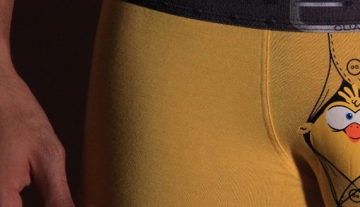 Sjove herreboksershorts med en tøs