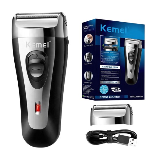 Skægtrimmer til mænd Genopladelig USB Trådløs og ledningsbetjent drift Opladning på 1 time Driftstid 60 til 80 minutter Barbering af skæg