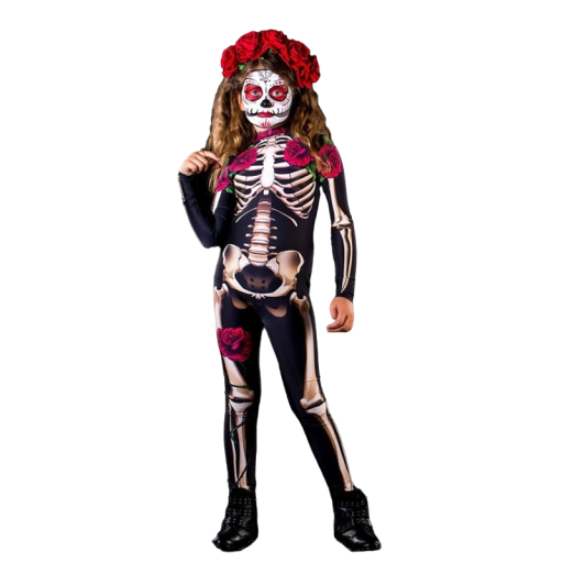 Skeletkostume til piger