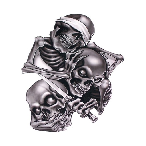 Skeleton bil klistermärke