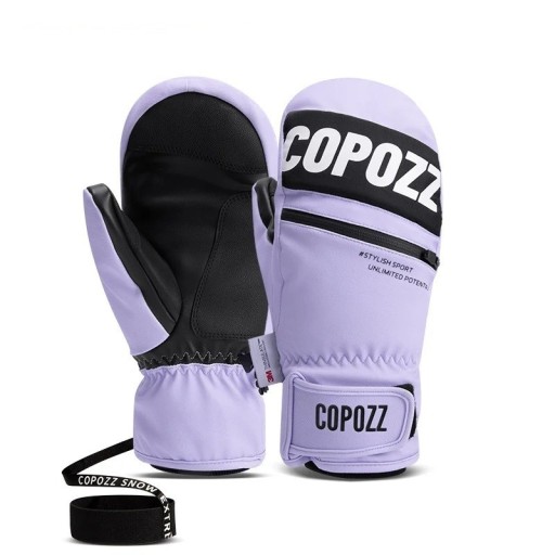 Ski-waterdichte warme wanten Winter antislip handschoenen voor ski&#39;s en snowboarden Sneeuw handschoenen met fleece voering voor dames en heren Winter wanten met trekkoord