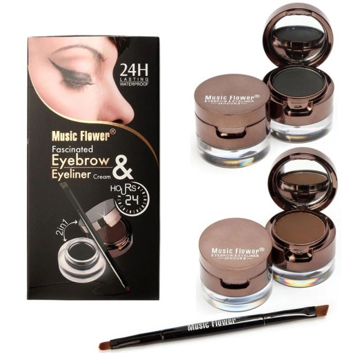 Σκιές φρυδιών και τζελ eyeliner 2 σε 1