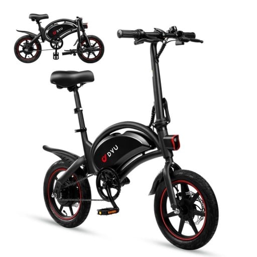 Składane miejskie rower elektryczny z silnikiem 250 W, bateria 36V 10Ah, zasięg do 50 km, prędkość 25 km/h, hamulce tarczowe, czarny, do miasta