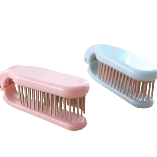 Skládany mini grzebień 9,5 x 3,8 – 18,3 x 3 x 0,8 cm Kompaktowy akrylowy grzebień antystatyczny Przenośny podróżny stylizator włosów