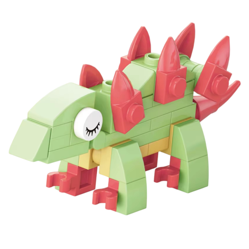Składany prehistoryczny Dinosaurus 2,2 x 8,6 x 4 cm Mini 3D zestaw konstrukcyjny 43 szt. Mikro bloki model dla dzieci od 9 lat Kreatywna zabawka