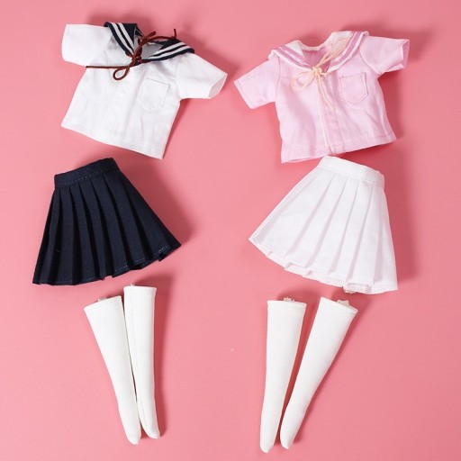 Skoleuniform til dukke A196