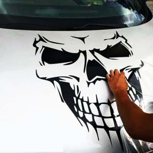 Skull bil klistermärke L7