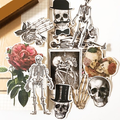 Skull klistermärken 14 st