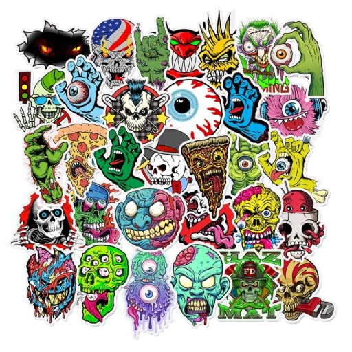 Skull klistermärken 50 st E95