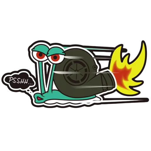 Slakken turbo sticker 13x6 cm Race sticker voor auto Originele tuning decoratie Voertuig sticker voor sportieve uitstraling Exterieur accessoires