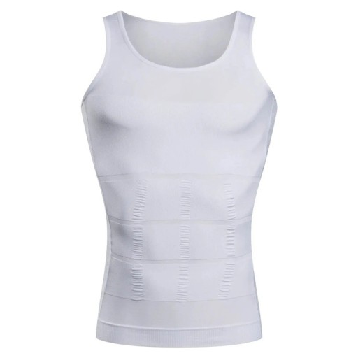 Slankekompressionsvest Herrekropsformende tanktop Herreformende tøj Sømløs slankevest Holdningsfitnesstanktop
