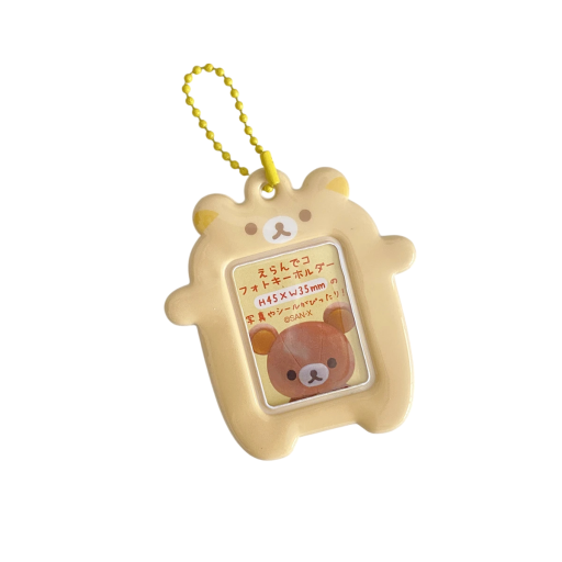 Sleutelhanger 7 x 7,5 cm Japanse teddybeer Plastic schattige sleutelhanger Kawaii sleutelhanger Rugzak Handtas