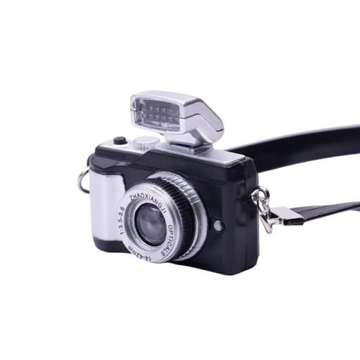 Sleutelhanger Camera Plastic Metaal Flits Geluidseffecten Interactieve Sleutelhanger voor Sleutels Handtas Rugzak