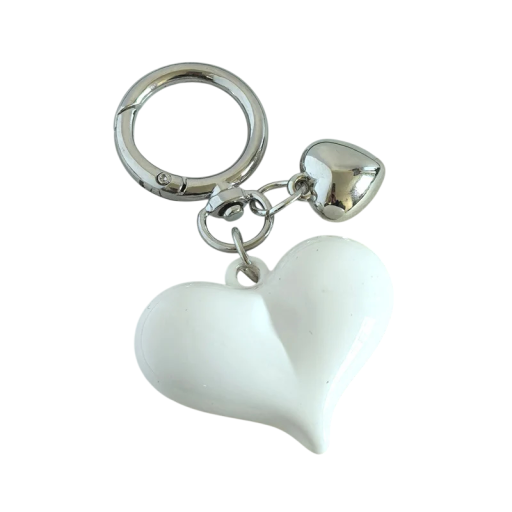 Sleutelhanger Metaal Hart Metalen sleutelhanger met ring Elegant accessoire voor sleutels handtas rugzak Cadeau uit liefde