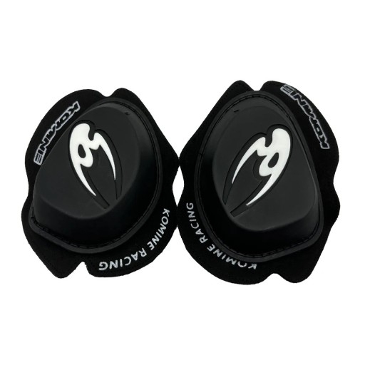 Slidere profesionale negre pentru genunchi 16,5 x 13 cm Cotiere de protecție pentru curse de motociclete Motocross Condus pe drum Echipament de siguranță