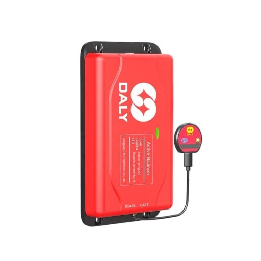 Slim actieve balancer Daly 20S 1 A BMS met Bluetooth voor Li-ion en LiFePO4 batterijen 65 x 115 x 19 mm rode thuis- en zonne-energieopslag