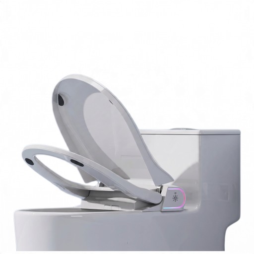 Slim toilet seat met bidet Verwarmd en automatisch Stem- en appbediening V-vorm Infrarood licht Voor toilet