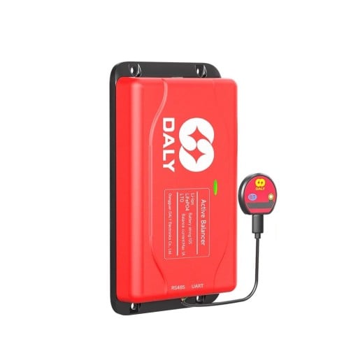 Slimme actieve balancer Daly 10S 1 A BMS met Bluetooth voor Li-ion en LiFePO4 batterijen 65 x 115 x 19 mm rood thuis- en zonne-energieopslag