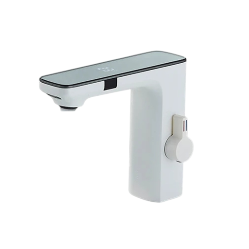 Slimme sensor wastafelmengkraan met digitaal display Beweegloze kraan voor warm en koud water Moderne badkamerkraan