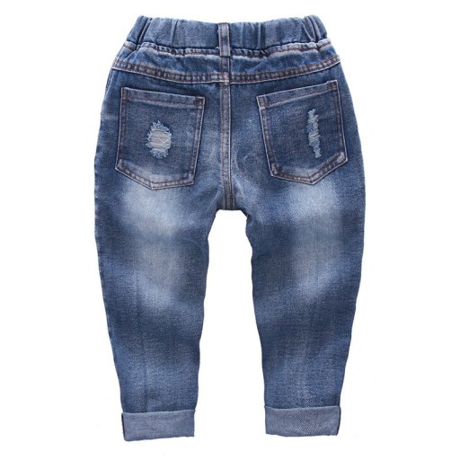 Slitna jeans för pojkar - Blå