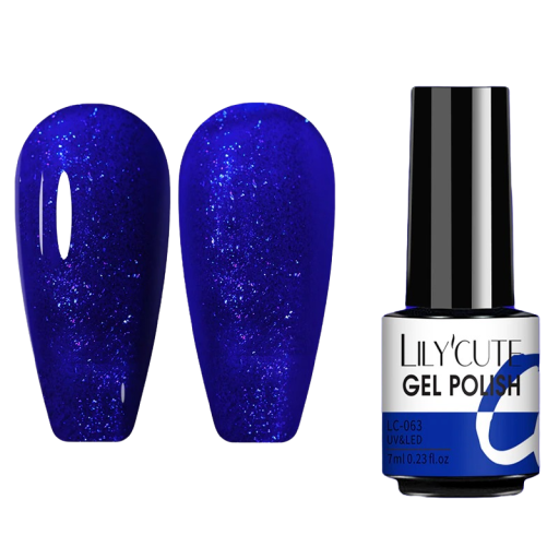 Smalto gel con glitter