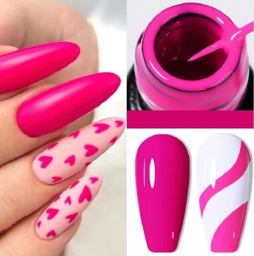 Smalto gel per decorazioni unghie Smalto gel liner a lunga durata Smalto per unghie per creare linee sottili Smalto gel con pennello sottile e affilato per decorazioni