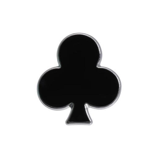 Smaltovaný pin krížové eso 2 x 1,8 cm kovová čierna brož minimalistický symbol klopový odznak na oblečenie batoh doplnok