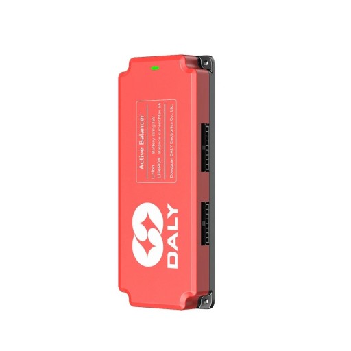 Smart aktiv balancer Daly 15S 5 A BMS til Li-ion og LiFePO4 batterier med celleudligning 163 x 65 x 21 mm rød solarlagring