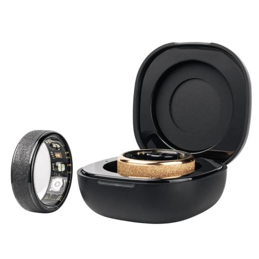 Smart Ring COLMI R10 with Oxygen, Sleep and Calorie Monitoring Waterproof Titanium Ring with Case Pedometer Fitness Accessory