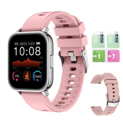 Smartwatch med ekstra rem og beskyttelsesfilm