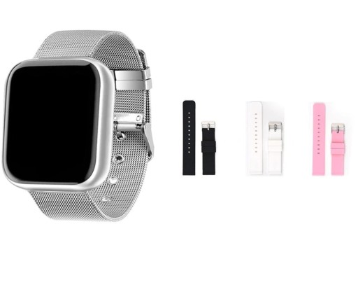 Smartwatch met 3 verwisselbare bandjes