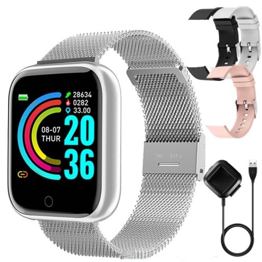 Smartwatch met oplader en reservebandjes K1390