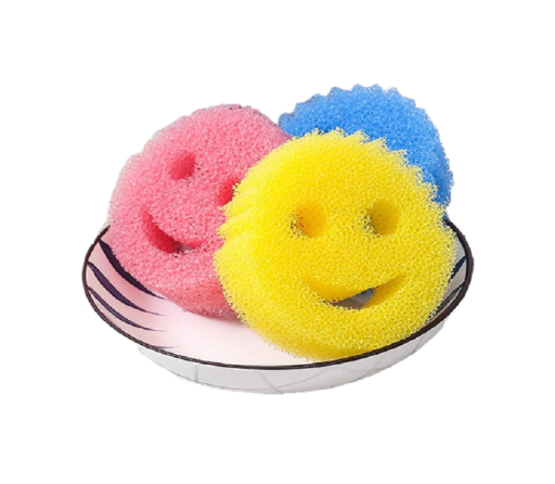 Smiley ansigtssvamp 4 stk.