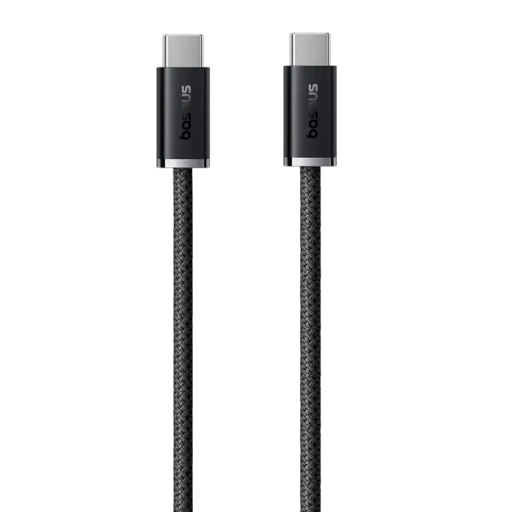 Snabbladdningskabel med dubbel USB-C-kontakt, 1 m PD, 100 W-kontakt, flätad kabel av typ C, 480 Mbps datakabel för snabb laddning och dataöverföring