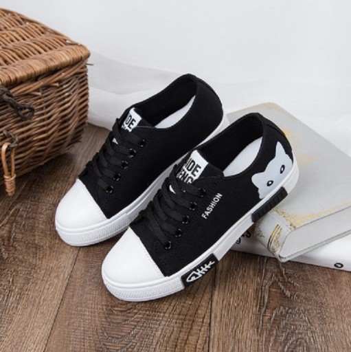 Sneakers da donna con gattino J1790
