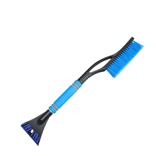 Sneeuw- en ijskrabber met borstel 60 cm zwart-blauw handmatige autoruitkrabber voor het reinigen van de voorruit van de auto