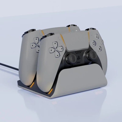 Snellader Dock voor Playstation 5 PS5 Dual Wireless Station DC 5V 1,5A PC ABS 15x14x6 cm voor gamecontrollers