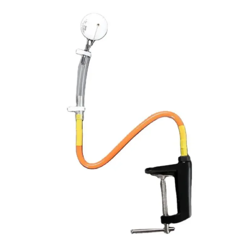 Snelle tafeltenistrainer 47 cm met flexibele gansenkop en klembasis voor tafel max 5,5 cm voor pingpongtraining