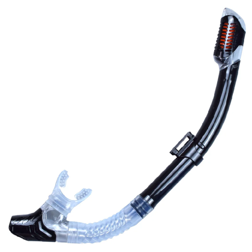 Snorkel para mergulho com válvula de ar Material PC TPR silicone Bocal confortável Respiração segura Desportos aquáticos Natação Snorkeling