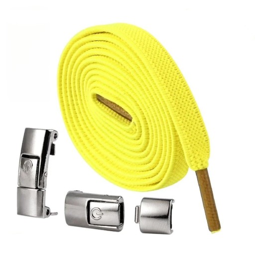 Šnúrky bez zaväzovania so zámkom 100 cm Elastické športové šnúrky s kovovou prackou Bežecká obuv Fitness Topánky Detská obuv